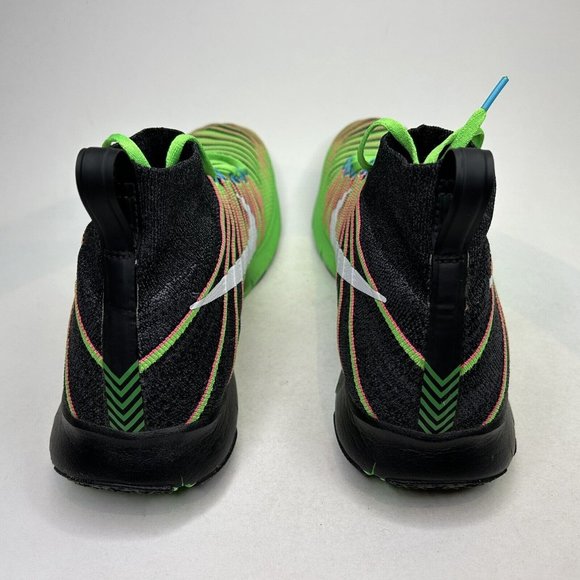 Nike Free Training Flyknit Midtop Men's 13 Watermelon Green Pink Running Shoes - Picture 5 of 10